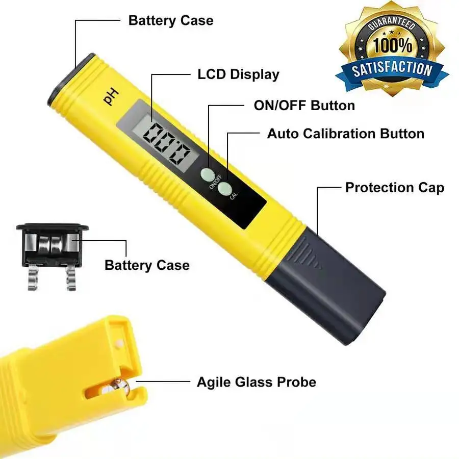 Water Tester PH Meter 0.01 High Precision for Aquarium Pool