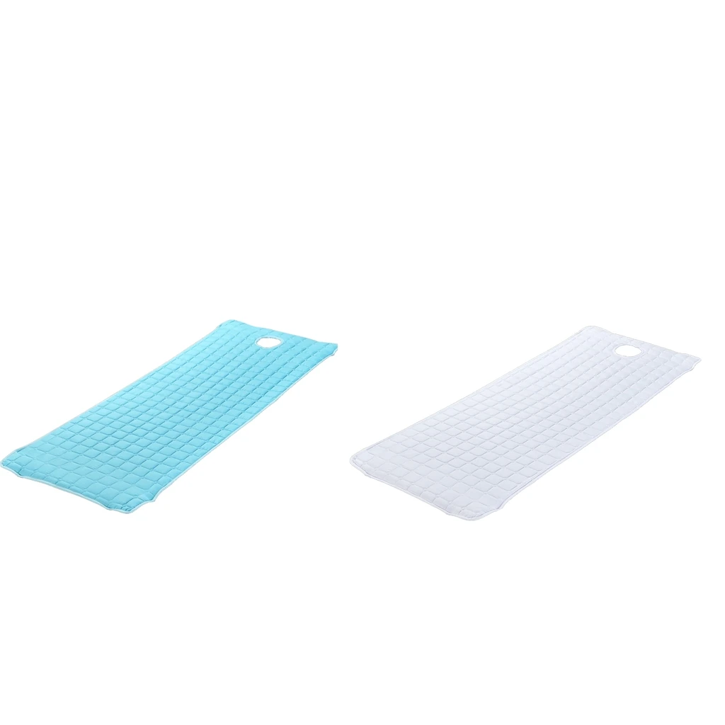 2pcs Massage Sheets Top Mattresses Bed Sheet Cover 180x60cm Blue/White