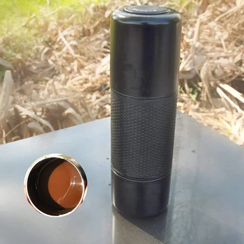 

New Portable Mini Pump Espresso Maker-Handheld Pressure Manual Coffee Machine for Camping Travel Outdoor Home and Office