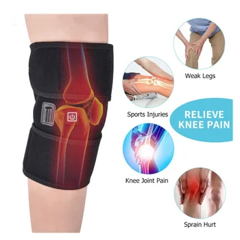 

Arthritis Cramps Pain Relief Injury Recovery Knee Rehabilitation Knee Brace Support Wrap Massager Infrared Heating Hot Therapy