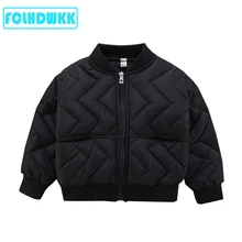 Детская хлопковая куртка для мальчиков и девочек, куртка для бейсбола на осень и зиму, 2020