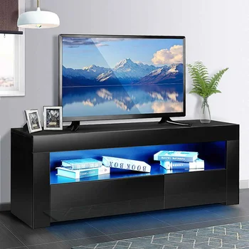 

47 Inch Modern LED TV Unit Bracket Assembled TV Stand Cabinet Living Room Furniture TV Monitor Stand Storage Cabinet