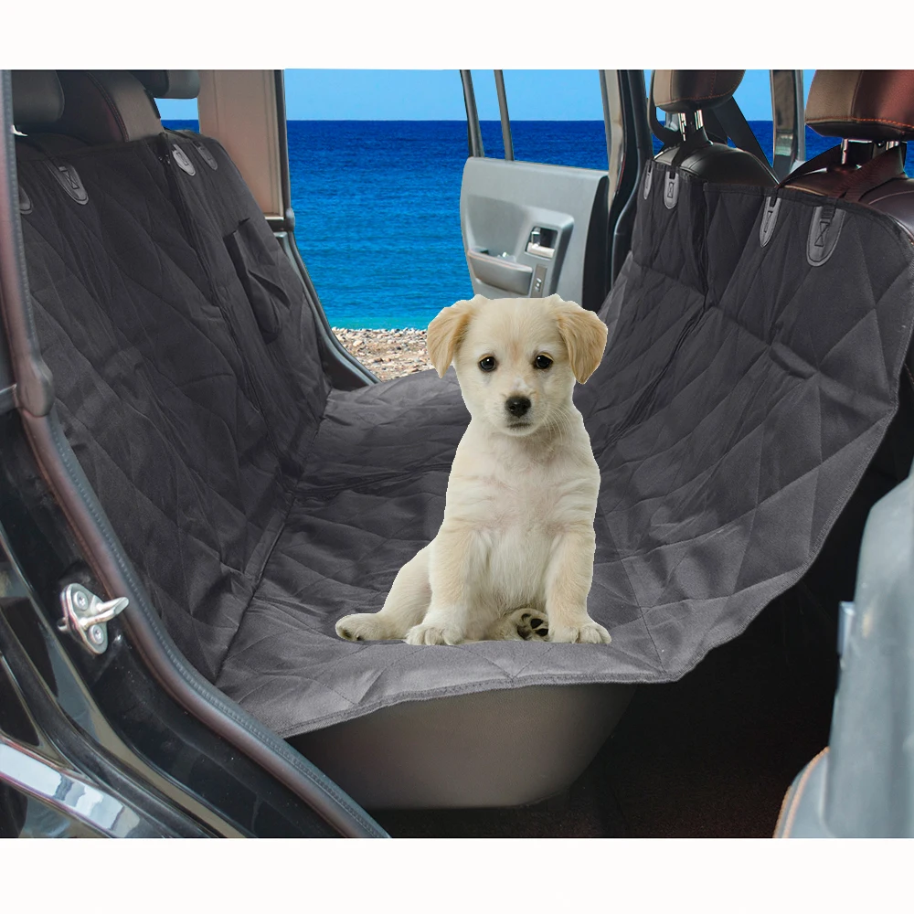 Detachable Pet Car Hammock Waterproof Rear Seat Cover Protector Dog Cat