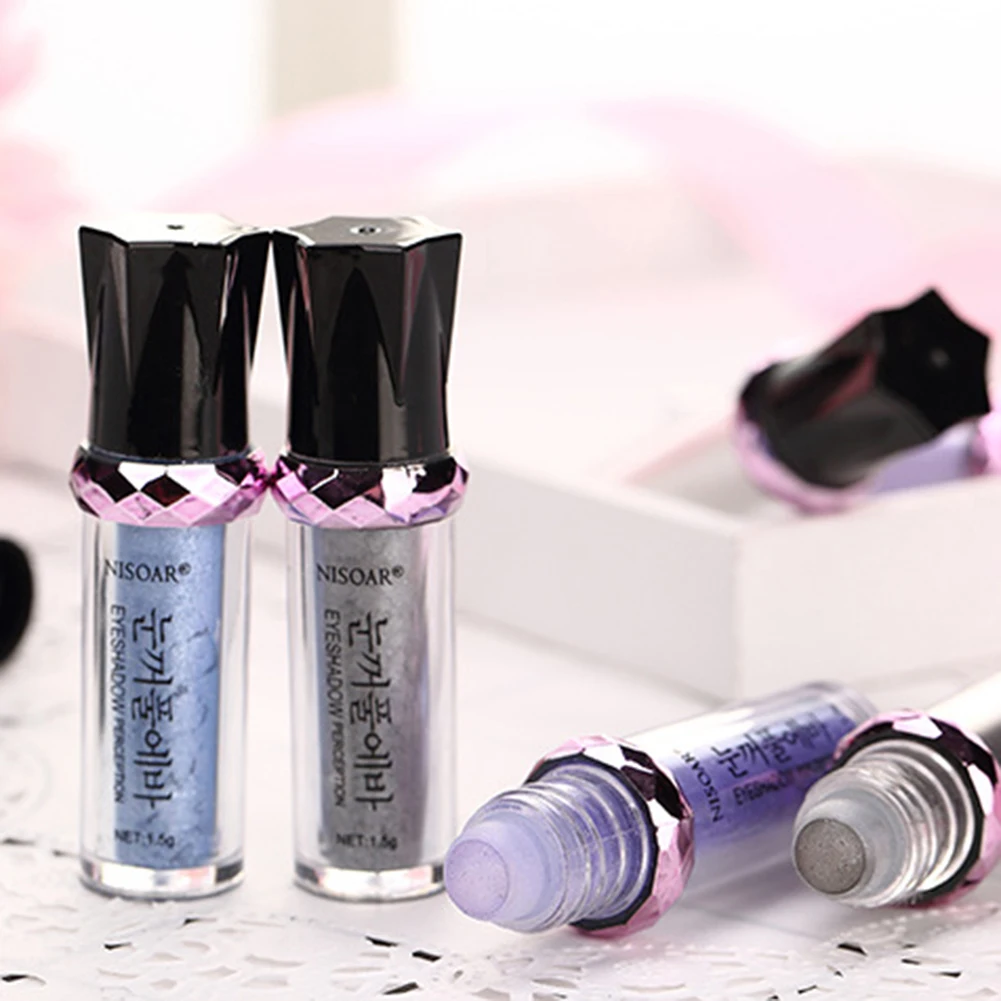 HOT SALE Makeup Glitter Eyeshadow Powder Pen Women Long Lasting Highlighter Metallic Eyes Makeup Cosmetics 5