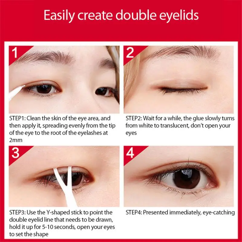 Eyelash Glue Professional Quick Dry False Eyelash Glue 12ml Riding Hood Double Eyelid Glue Waterproof Grease Resistant Cosmetic Tool TSLM2