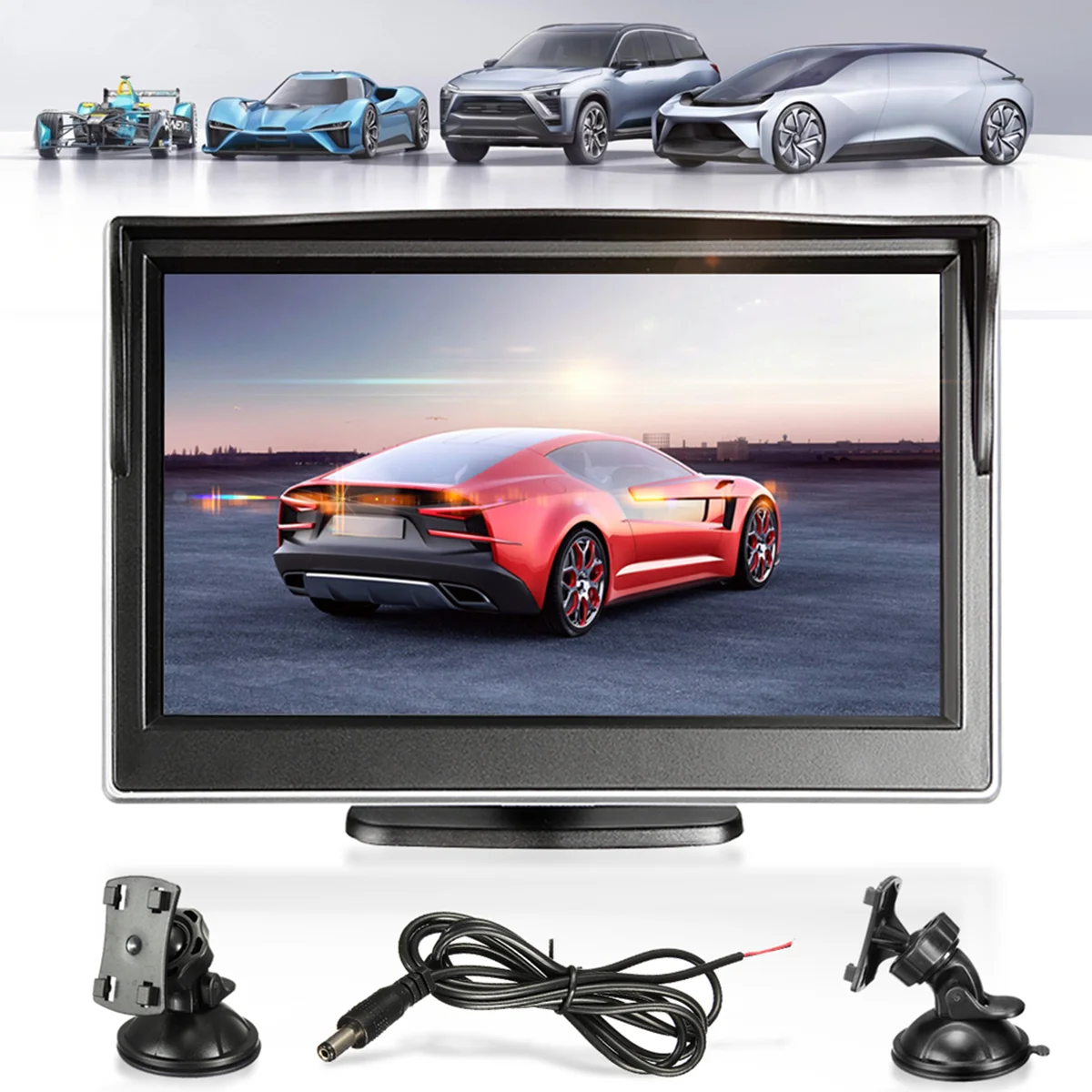 KROAK 5 дюймов Автомобильный Монитор 12 В HD DVR система TFT lcd Автомобильная система заднего вида автомобильный монитор безопасности парковочная резервная камера DVD