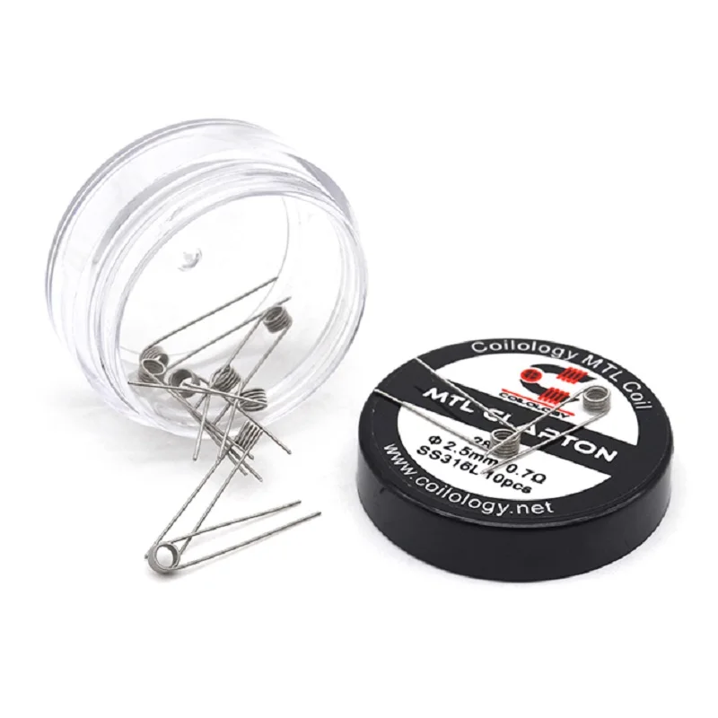 Coilology MTL Clapton катушка 316SSL 28/40GA 0.7ohm готовые катушки для rda атомайзер rta бак Тепловая