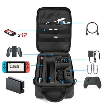 

Bevigac Travel Portable Protective Carrying Case Storage Hand Bag Backpack with Shoulder Strap for Nintendo Switch NS