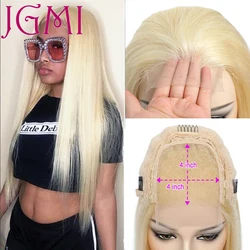 4x4 Closure Wig 613 Lace Frontal Wig Honey Blonde Lace Front Wigs Bone Straight Human Hair Wig With Baby Hair Pre Plucked Remy