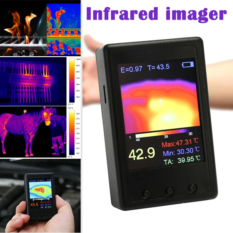 

Handheld Thermograph Camera Infrared Temperature Sensor Portable Digital Thermal Imager TN99