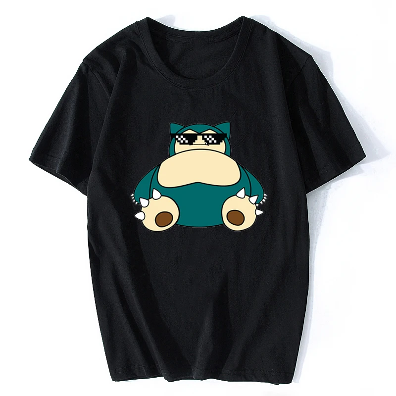 

Snorlax Thug Pokemon Men Zelda T-Shirt Cotton Short Sleeve O-Neck Fashion Streetwear Ulzzang Aesthetic Funny T Shirts
