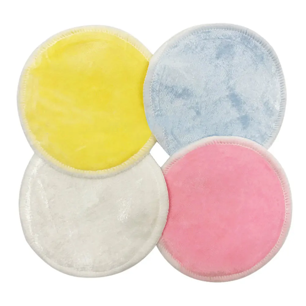 Многоразовые бамбуковые ватные диски средство для снятия макияжа для лица трехслойные протирающие подушечки для ногтей моющиеся подушечки с мешком для стирки