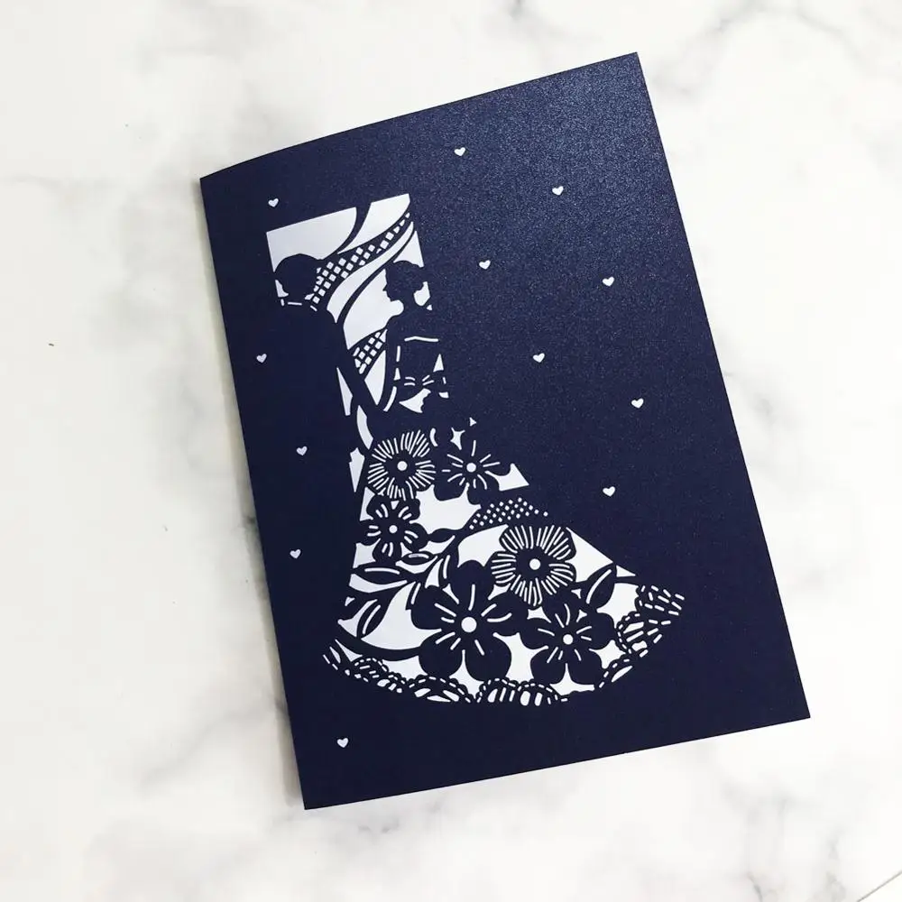 100 шт. дизайн свадебные пригласительные открытки помолвки церемонии свадьбы