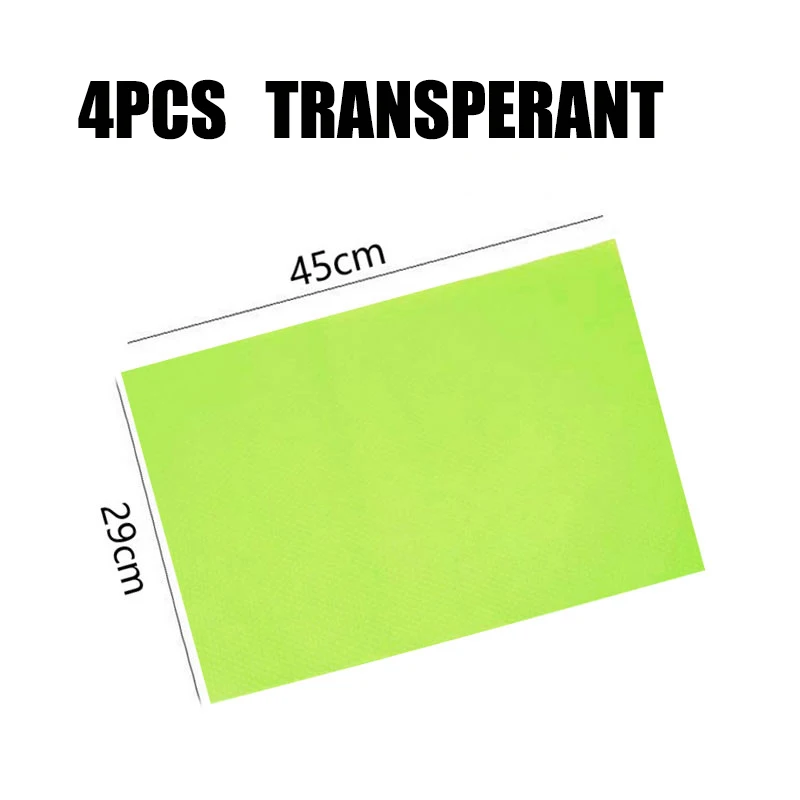 4pcs Green Urijk 4 шт./компл. холодильник Водонепроницаемый коврики влаги адаптивности Pad для Кухня холодильник коврик обрастания плесени - Цвет: 4pcs Green