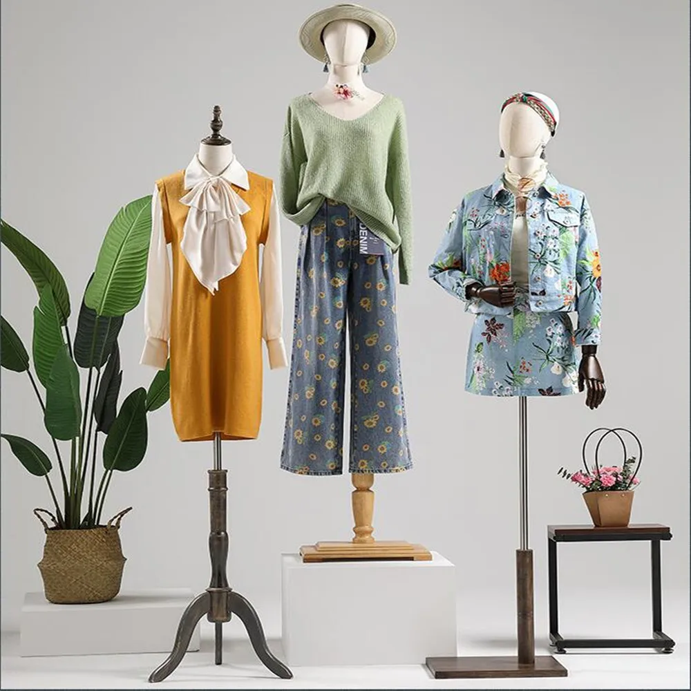 

No Arm Color Full Head Mannequin for Women, Female Body Stand, Wedding Dress Sewing,Flexible Women, Adjustable Rack,D394, 1Pc