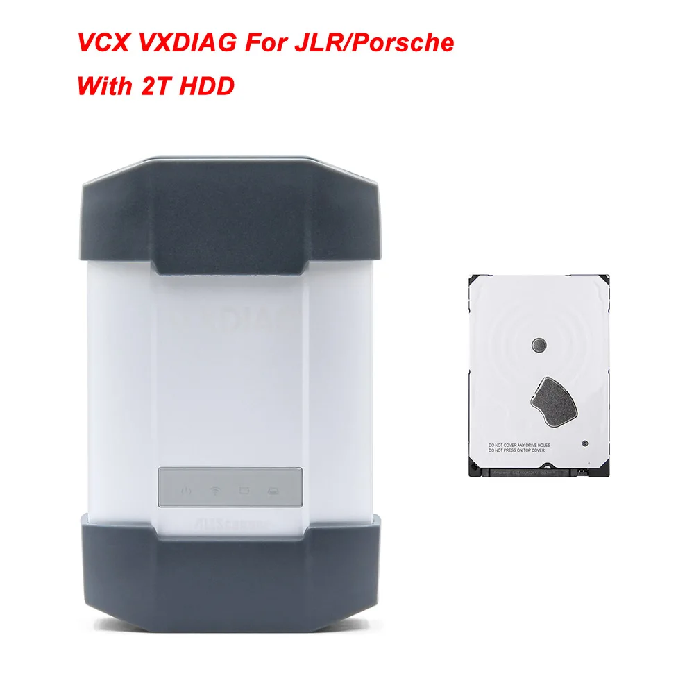 VXDIAG VCX плюс OBD OBD2 wifi сканер автомобильный диагностический инструмент J2534 для JLR SDD V158 для Porsche v18.1 Ecu программист инструмент - Цвет: With 2T HDD