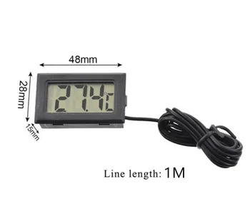 

DIY Digital LCD Car Thermometer Probe 1M -50~110 Celsius Humidity Temperature Tester Instruments Hygrometer Pyrometer Thermostat