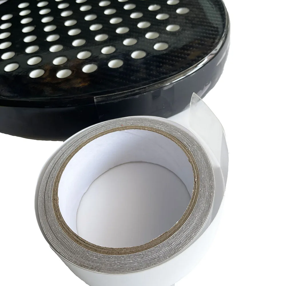 Transparent Paddle Racket Tennis Dedicated Racket frame Protector Stickers 1 Reel 5M Racquet to Reduce the Impact and Friction
