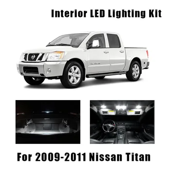 

8 Bulbs White Interior LED Light Package Map Dome License Plate Light For 2009 2010 2011 Nissan Titan No Error