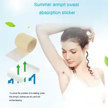 1 рулон одноразовые подмышки предотвращают пот колодки прозрачный подмышек сухая наклейка-антиперспирант держать сухой стикер