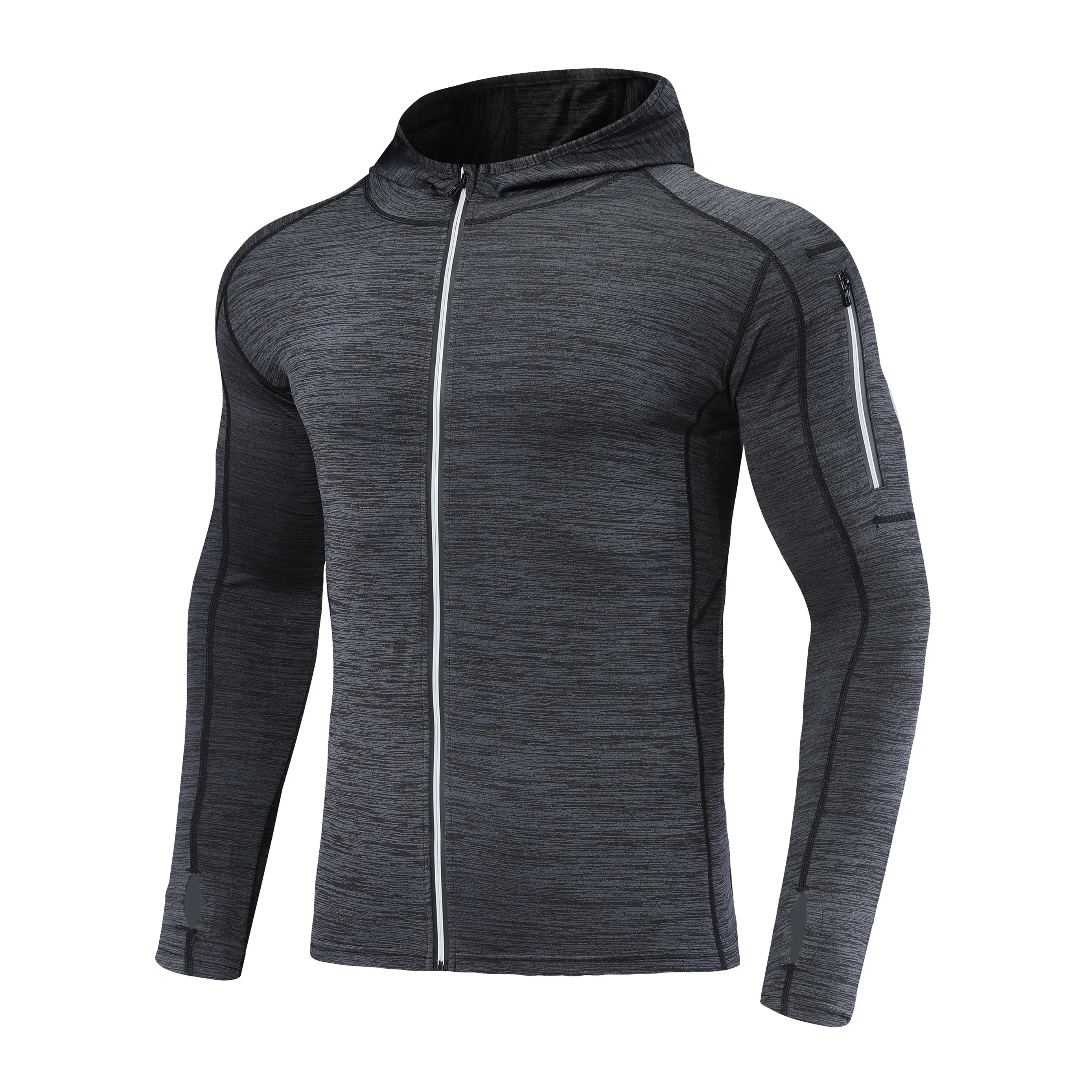 

Mens Running Jackets Sports Gym Fitness Long sleeves Tight Top Outdoor Sports Soccer Gym Jogging Jogger Jackets clothes Hooded