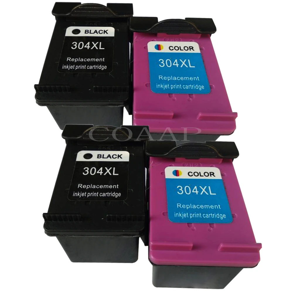 4pcs - 2BK 2C Заполняемый картридж для чернил 304XL новая версия для hp 304 hp 304 xl для hp deskjet envy 2620 2630 2632 5030 5020 5032 3720 3730 5010 принтер - Цвет: 4pcs - 2BK 2C