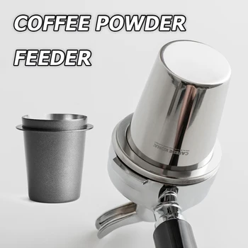 

Stainless Steel 120ml Coffee Powder Feeder for 58mm Espresso Machine Portafilter Powder Dosing Cup Sniffing Mug Coffee Tamper