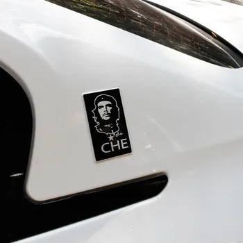 

Car Styling 3D Metal Sticker Character Logo Badge Emblem Che Guevara Car Side Fender Rear Trunk Decorative Decal Accessories