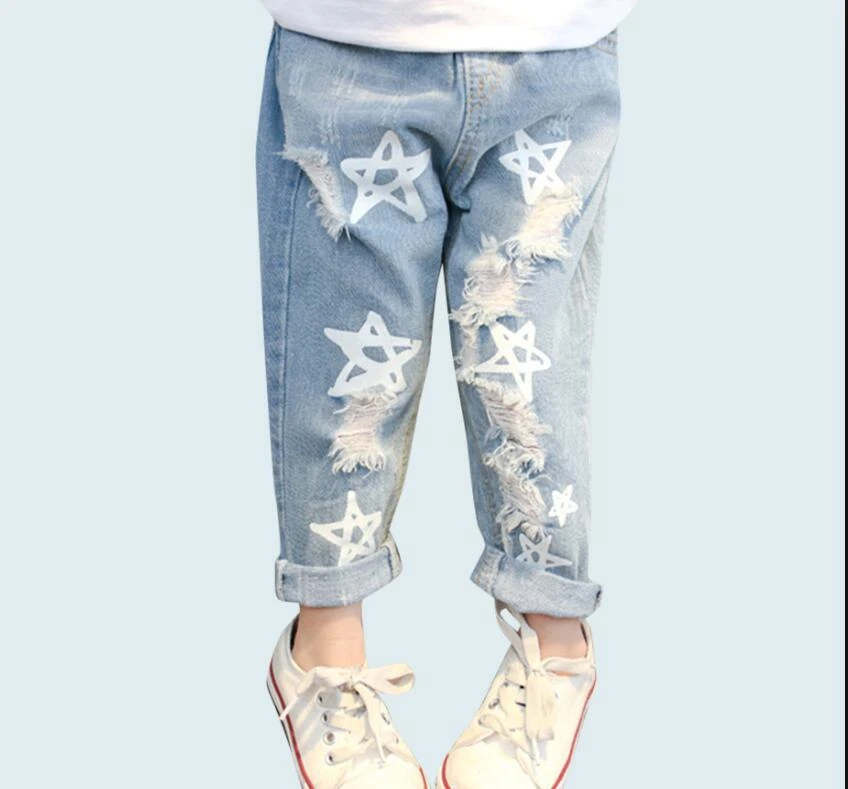 jeans with star print
