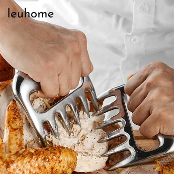 

2Pcs/Pair Stainless Steel Bear Claws Meat Shredder Strong Pulled Pork Shredder Claw Barbecue Fork BBQ Tools For Shredding Meat
