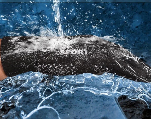 Зимние спортивные перчатки для бега на открытом воздухе теплые с сенсорным