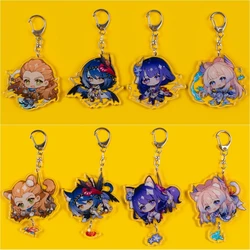 Game Impact Kujo Sara Aloy Sangonomiya Kokomi Raiden Shogun Key Chains Keychain Cosplay Acrylic Pendant Keyring