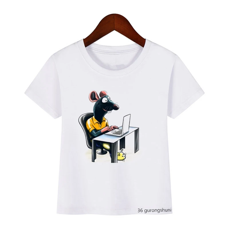 T-Shirt Bambini Estate - Magliette Corte Cartoni Animati In Cotone Per Ragazzi E Ragazze - Foto 8