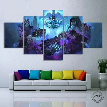 

World of Warcraft KINGHTS OF THE FROZEN THRONE Video Games Art Wall Decor Paintings Warcraft Poster Canvas Paintings Wall Art