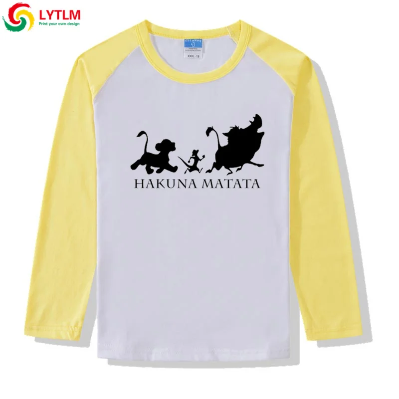 Футболка LYTLM The Lion King футболка Simba Hakuna Matata футболки для маленьких мальчиков Pumba Милая футболка Enfant Garcon футболка с героями мультфильмов для мальчиков