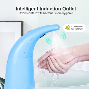 

For Kitchen Bathroom Hospital 250ml Intelligent Automatic Sensor Liquid Soap Dispenser Induction Foaming Hand Washing Device