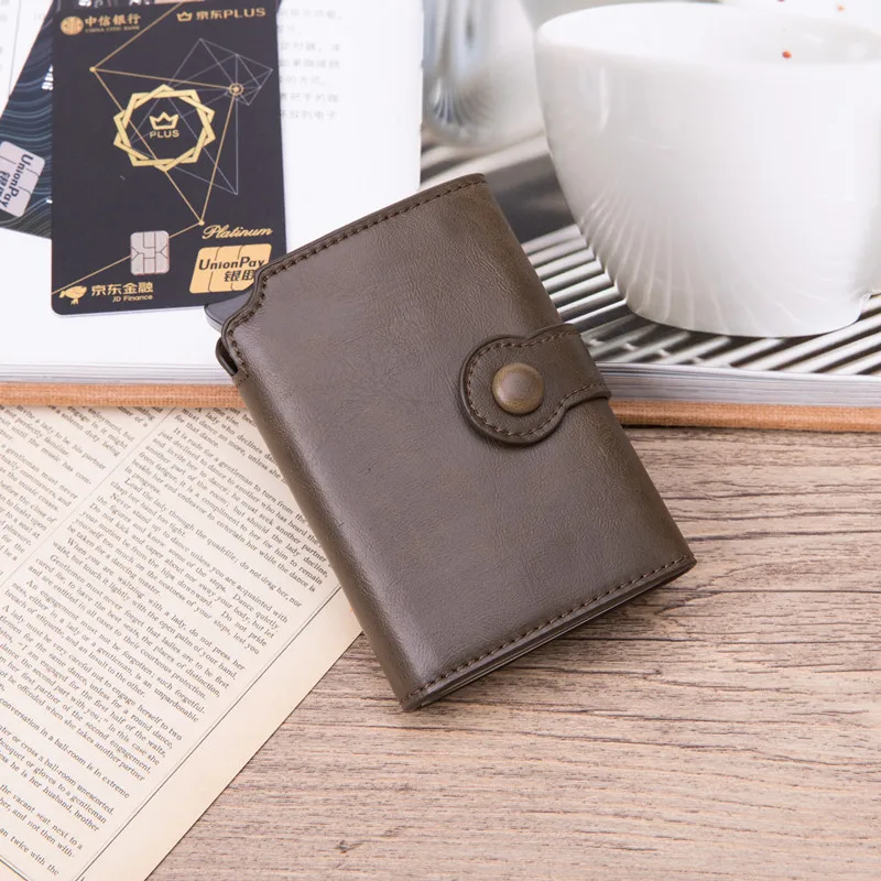 Bycobecy 2020 модный новый кошелек RFID из искусственной кожи винтажный держатель для