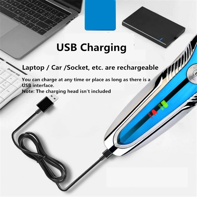 Günstig 3D Elektrische Rasierer für Männer Bart Haar Trimmer USB lade Wiederaufladbare One Klinge Rasieren Wasserdicht Maschine