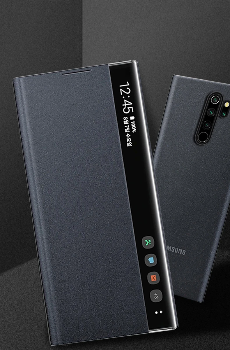 Чехол, для Xiaomi Redmi Mi Note 8 pro Note8 с откидной крышкой, кожаный тканевый Магнитный Интеллектуальный оконный кронштейн, силиконовый чехол