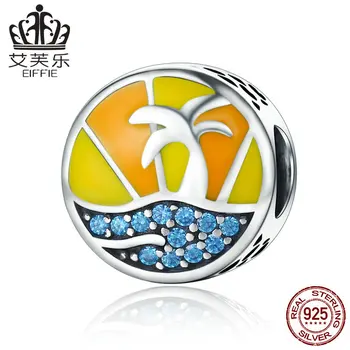 

summer beach Diy accessories 925 silver original letter beads for jewelry making Fit pandora charms bracelet