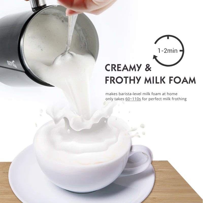 DEVISIB Automatic Milk Frother Electric Hot and Cold for Making Latte Cappuccino Coffee Frothing Foamer Kitchen Appliances 220V 2