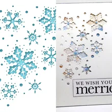 Metal Cutting Dies Snowflake embossed background Crafts Stencil For DIY Scrapbooking Paper/photo Cards Embossing Die diy embossed carbon steel cutting die