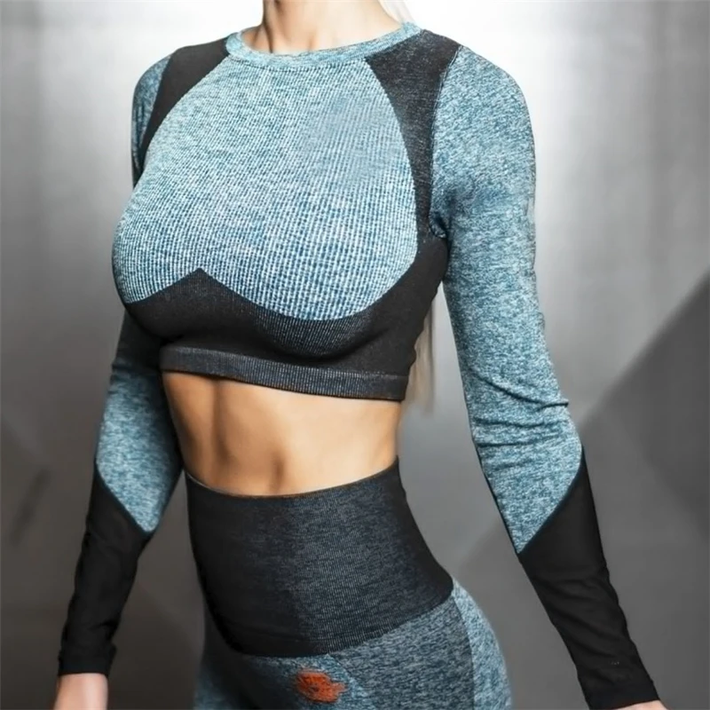

Workout Set 2 Pcs Seamless Yoga Set Fitness Clothing High Waist Women Gym Leggings Sports Bra Sports Suits Sport Suit Women