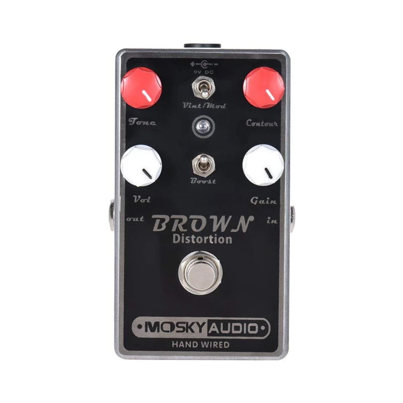 

MOSKY BROWN Distortion Guitar Effect Pedal Full Metal Shell True Bypass