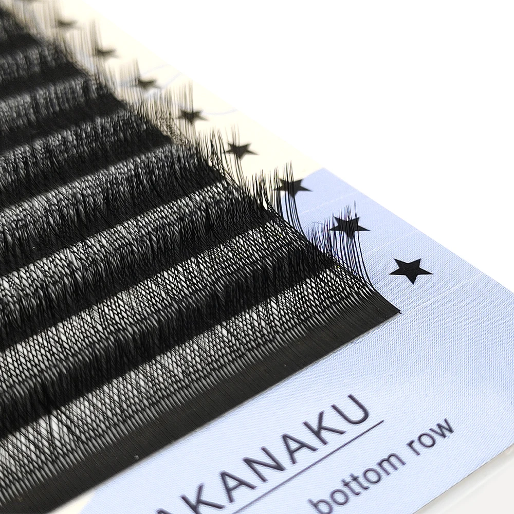 Lakanaku Faux Cils Y Lashes Volume Matte Black Premium Lash Extension 0.07 C/D 8-15 Natural Lashes Female Makeup Y Shape Eyelash