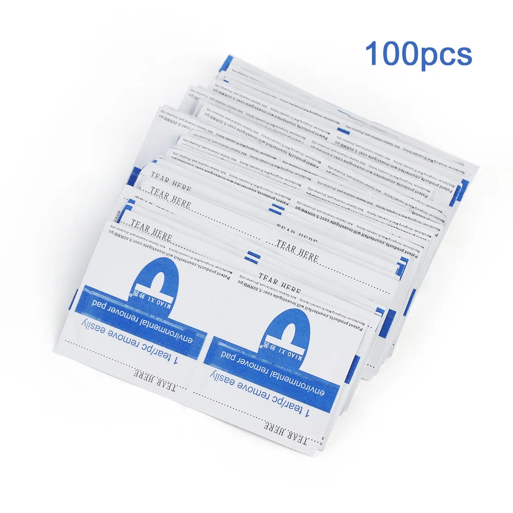 100PCS 50/100PCS жидкость для снятия лака Очиститель Гель-лак для полировки акриловой удаления Профессиональный алюминий обертка из фольги для ногтей инструменты для ногтей - Color: 100PCS