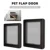 Pet Dog Door Safe Ferromagnetic Wall Entry Locking Automatically Close Pet Dog Cat Door Pet Supplies Flap Door Pet Door