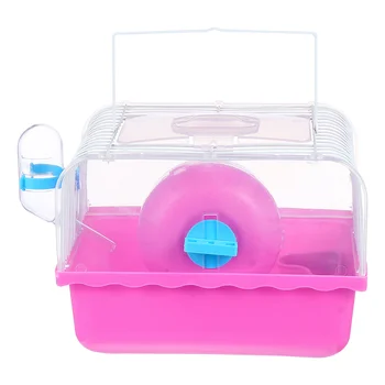 

1pc Transparent Portable Hamster Cage Pet Nest Pet Bed villa cage Pet House for Hamster Chinchilla
