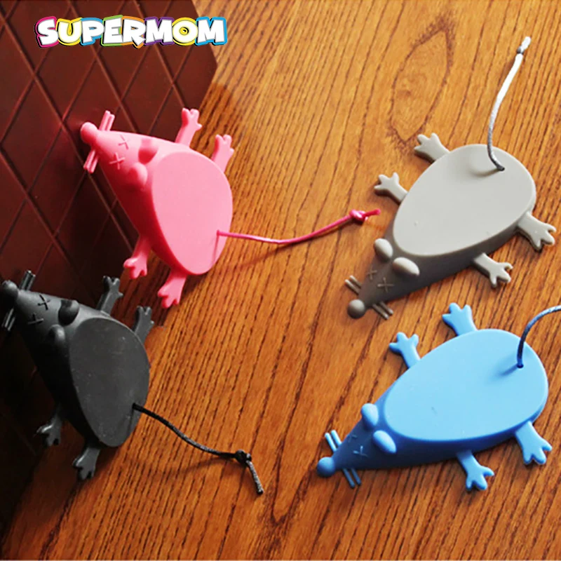 Children Safety Door Stopper Lock 1PCS Silicone Mouse Protection Edge Corner Guards Anti-pinch Hand | Мать и ребенок