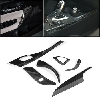 

6Pcs/Set Interior Decoration Cover Trim Refitting Fit for 1Series F20 2Series F22 2012 2013 2014 2015 2016-2018 Dry Carbon Fiber